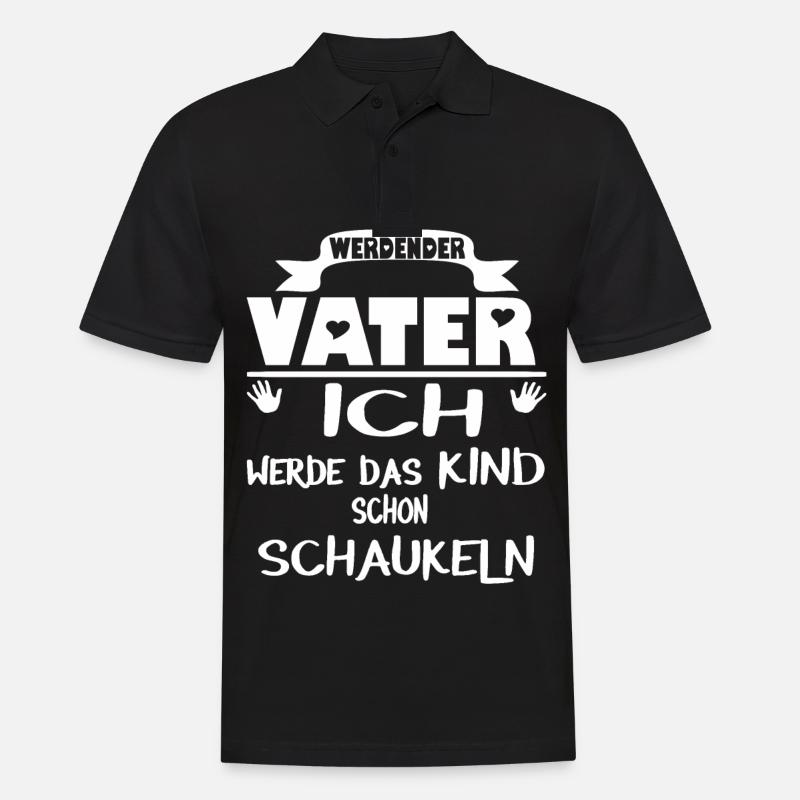 Werdender Vater - Männer Poloshirt - Schwarz