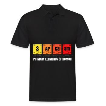 Chimiste chimie blague cadeau professeur de chimie drôle - Polo Homme - noir - Devant - Kai (181cm)