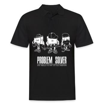 Computer Nerd IT Admin Nerd Administrator Gift - Men's Polo Shirt - black - Front - Kai (181cm)