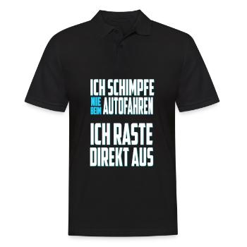 I never scold when driving - Men's Polo Shirt - black - Front - Kai (181cm)