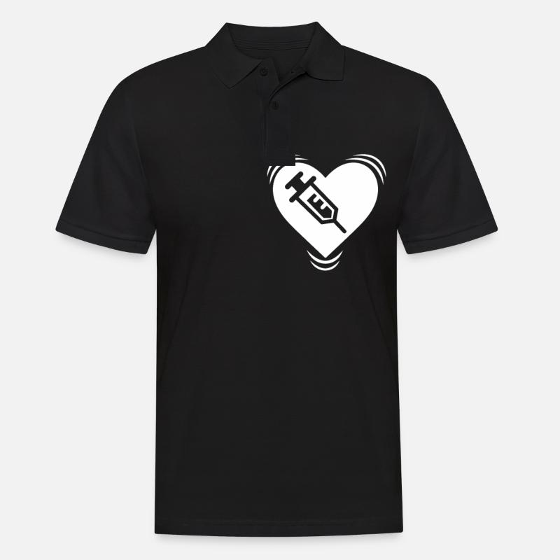 Krankenschwester - Männer Poloshirt - Schwarz