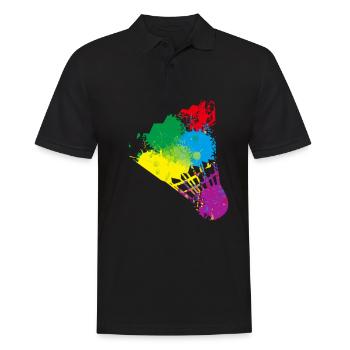 Badminton - Männer Poloshirt - Schwarz - Vorne - Kai (181cm)