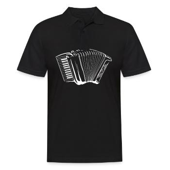 Idée Cadeau Musicien Accordéon - Polo Homme - noir - Devant - Kai (181cm)