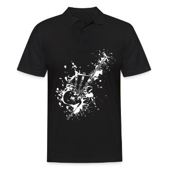 Cadeaux musicien cornemuse Ecosse cornemuse - Polo Homme - noir - Devant - Kai (181cm)