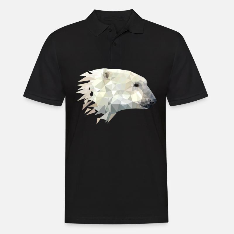 Conception de l'ours polaire - Polo Homme - noir
