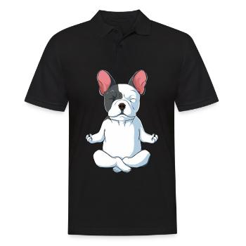 Französische Bulldogge French Bulldog Geschenk - Männer Poloshirt - Schwarz - Vorne - Kai (181cm)