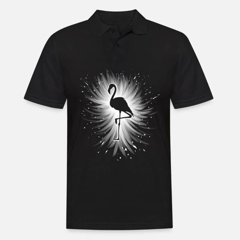 flamant - Polo Homme - noir