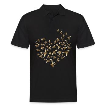 Abeille apiculteur cadeau motif miel - Polo Homme - noir - Devant - Kai (181cm)