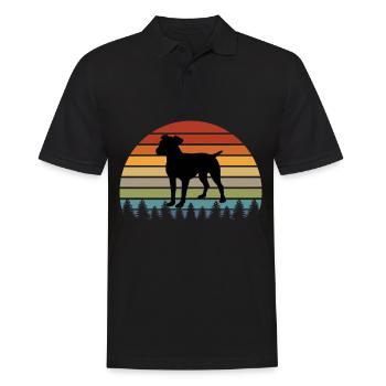 Patterdale Terrier Dogs Dog Lovers Dog - Men's Polo Shirt - black - Front - Kai (181cm)