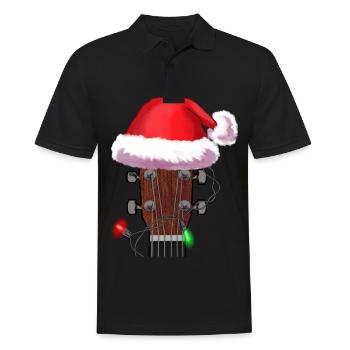 Noël cadeau musicien idée cadeau de Noël - Polo Homme - noir - Devant - Kai (181cm)