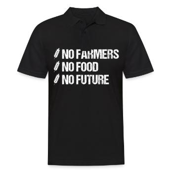 Farmer Gardener Farmer Harvest Gift Idea - Men's Polo Shirt - black - Front - Kai (181cm)