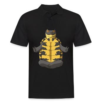 Schildkröte - Männer Poloshirt - Schwarz - Vorne - Kai (181cm)