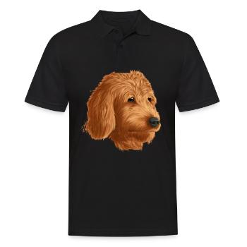 Golden Doodle - Men's Polo Shirt - black - Front - Kai (181cm)