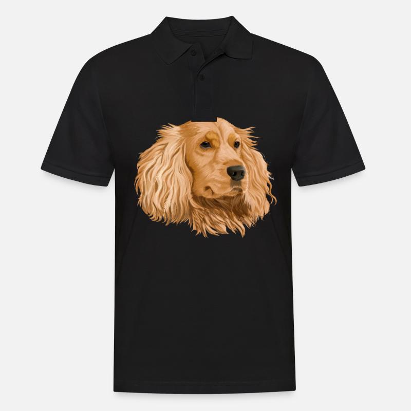 Cocker Spaniel - Männer Poloshirt - Schwarz