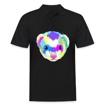 Splash Frettchen - Männer Poloshirt - Schwarz - Vorne - Kai (181cm)