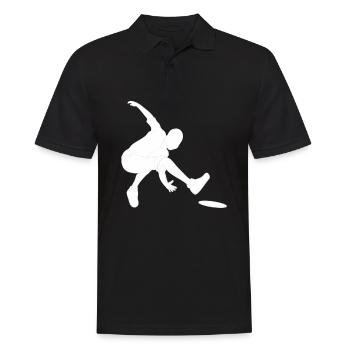 Disc Golf gift for Disc Golf Player - Men's Polo Shirt - black - Front - Kai (181cm)