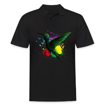 Oiseau - Polo Homme - noir - Devant - Kai (181cm)