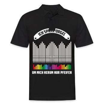 Orgel Organist Orgeler Kirche Organistin Orgelerin - Männer Poloshirt - Schwarz - Vorne - Kai (181cm)