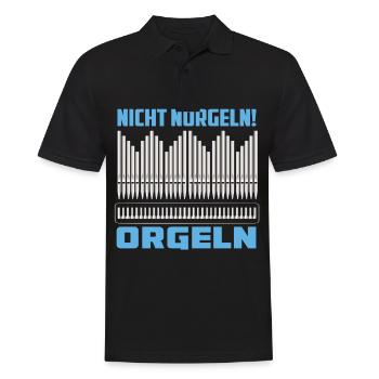 Orgel Organist Orgeler Kirche Organistin Orgelerin - Männer Poloshirt - Schwarz - Vorne - Kai (181cm)