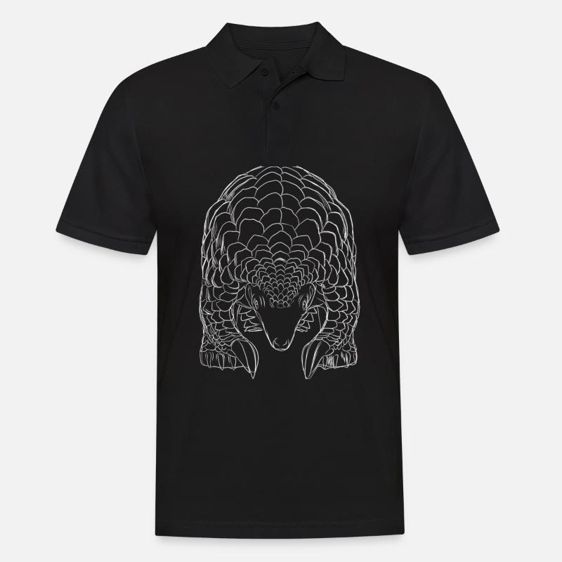 Pangolin - Männer Poloshirt - Schwarz