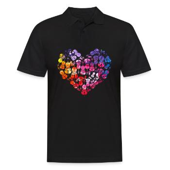 Violoncelle musicien cadeau pour violoncelle joueur - Polo Homme - noir - Devant - Kai (181cm)