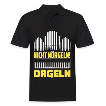 Orgel Organist Orgeler Kirche Organistin Orgelerin - Männer Poloshirt - Schwarz - Vorne - Kai (181cm)