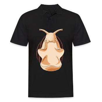 Snail Meditate - Men's Polo Shirt - black - Front - Kai (181cm)