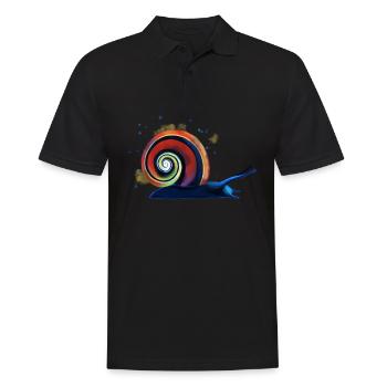 Escargot coloré - Polo Homme - noir - Devant - Kai (181cm)