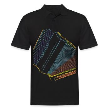 Accordéon musicien cadeau pour musiciens - Polo Homme - noir - Devant - Kai (181cm)