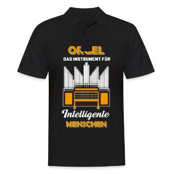 Orgel Organist Orgelspieler Pfeifen Orgeler Kirche - Männer Poloshirt - Schwarz - Vorne - Kai (181cm)