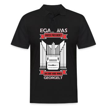 Organ Organist Organ Player Pipes Organ Church - Men's Polo Shirt - black - Front - Kai (181cm)
