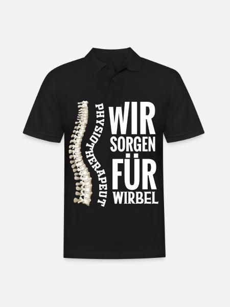 Physiotherapeut Physio Geschenk Physiotherapie - Männer Poloshirt - Schwarz