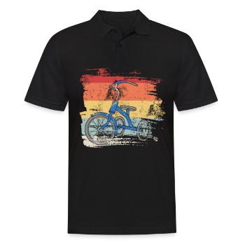 Tricycle rétro - Polo Homme - noir - Devant - Kai (181cm)