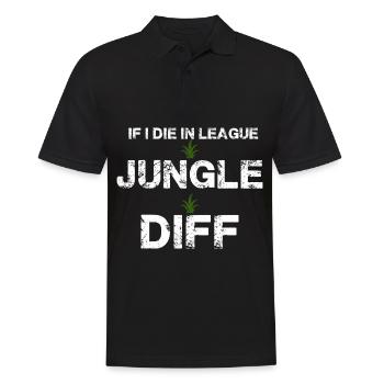 jungle difference League be a legend - Men's Polo Shirt - black - Front - Kai (181cm)