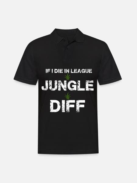jungle difference League be a legend - Männer Poloshirt - Schwarz