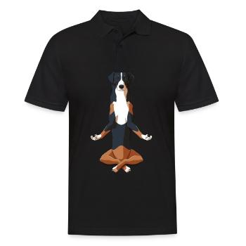 Yoga Appenzeller Sennenhund - Polo Homme - noir - Devant - Kai (181cm)