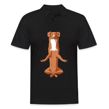 Méditant de la Nouvelle-Écosse Duck Tolling Retriever - Polo Homme - noir - Devant - Kai (181cm)