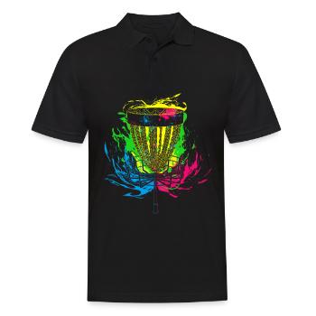 Spalsh Disc Golf - Men's Polo Shirt - black - Front - Kai (181cm)