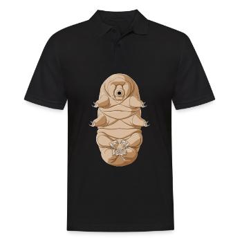 Funny Meditate Tardigrade - Men's Polo Shirt - black - Front - Kai (181cm)