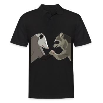 Opossum Raton Laveur Bras de fer - Polo Homme - noir - Devant - Kai (181cm)