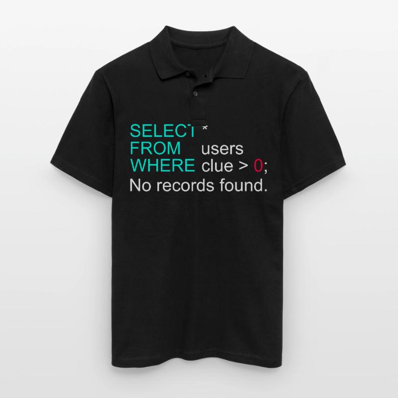 Données de base de données SQL Programmer Administration Polo Homme