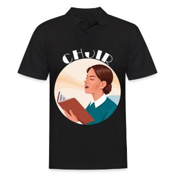 Chef de Choeur Musique Professeur de Musique Amusant Maestro - Polo Homme - noir - Devant - Kai (181cm)