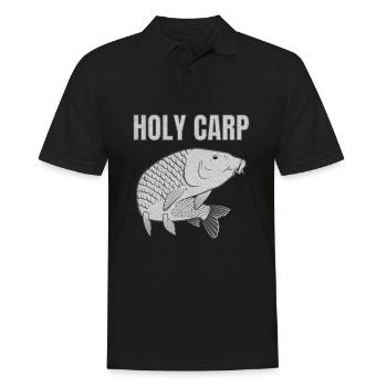 Holy Carp - Carp Fishing Carp Angler - Men's Polo Shirt - black - Front - Kai (181cm)