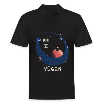 Samouraï sur la Lune Salle Japonais - Polo Homme - noir - Devant - Kai (181cm)