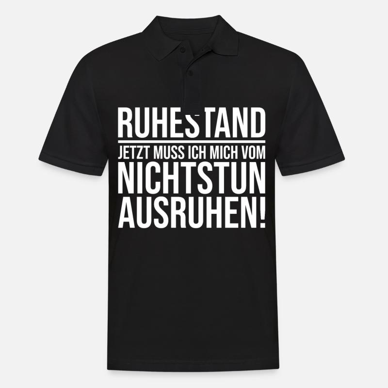 Ruhestand Pensionierung Abschiedsfeier Abschieds - Männer Poloshirt - Schwarz