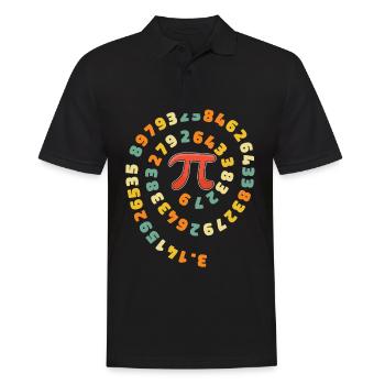 Pi Jour Pi Rotation Algèbre Géométrie Mathématicien - Polo Homme - noir - Devant - Kai (181cm)