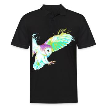 Flying Splash Bird Owl - Polo Homme - noir - Devant - Kai (181cm)