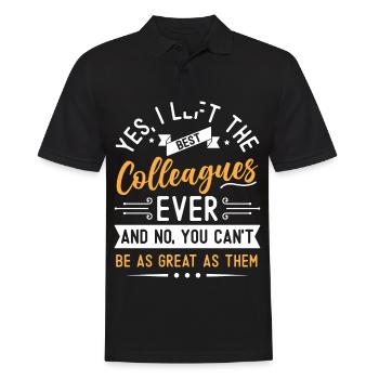 Abschiedsgeschenk Kollegen Jobwechsel - Männer Poloshirt - Schwarz - Vorne - Kai (181cm)
