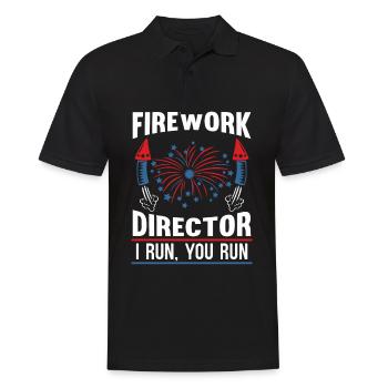 Le directeur américain des feux d’artifice le 4 juillet, Den - Polo Homme - noir - Devant - Kai (181cm)