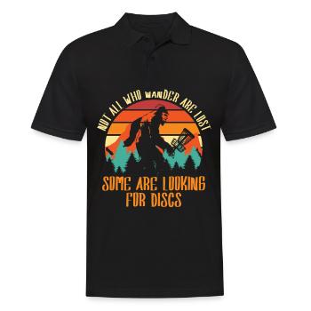 Einige Suchen Disc Für Disc-golfer - Männer Poloshirt - Schwarz - Vorne - Kai (181cm)